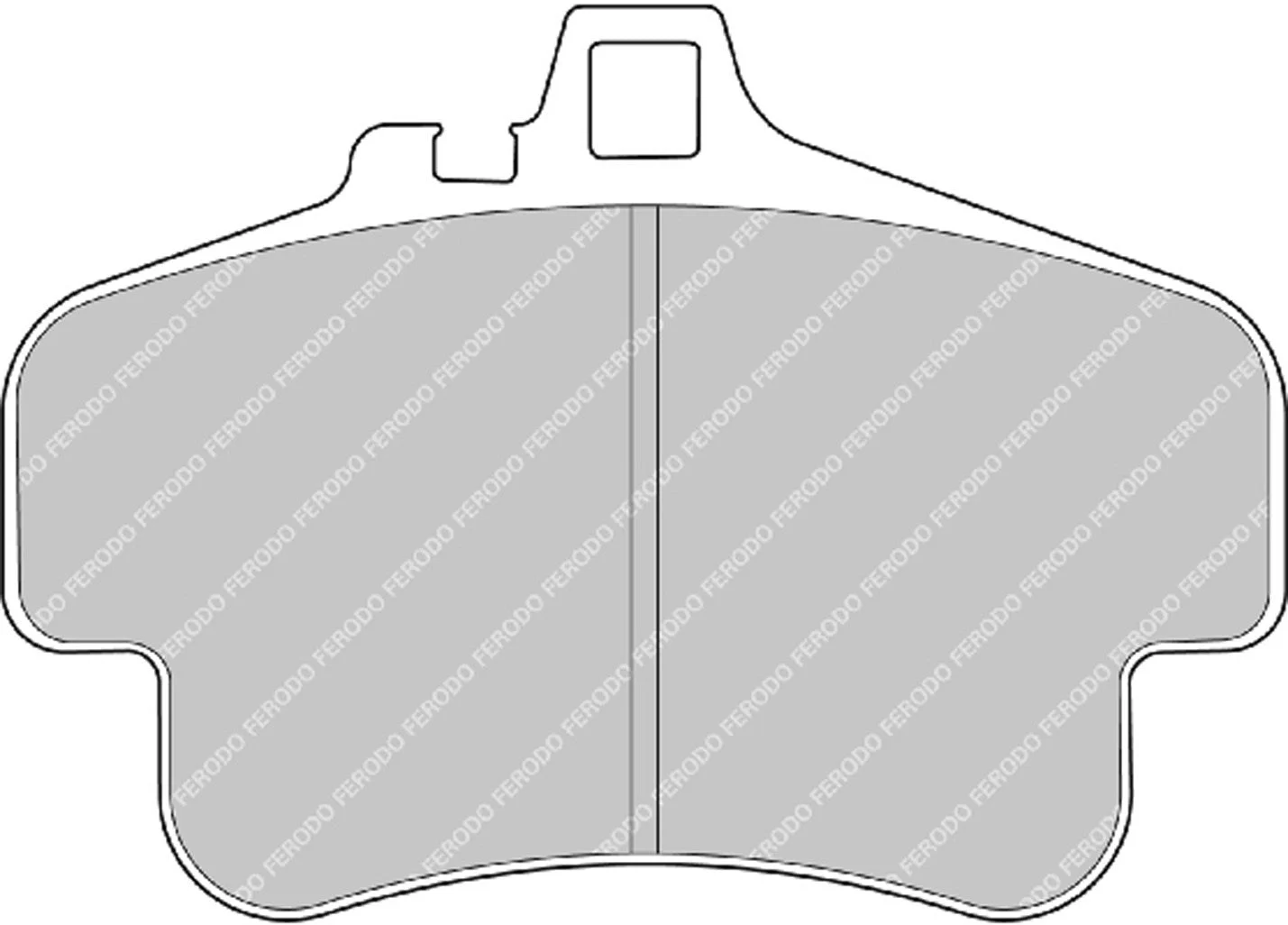 Ferodo FRP3051W DS1.11 Porsche 986S, 987S, 981S, 996 C2 & 997 C2 Brake Pads