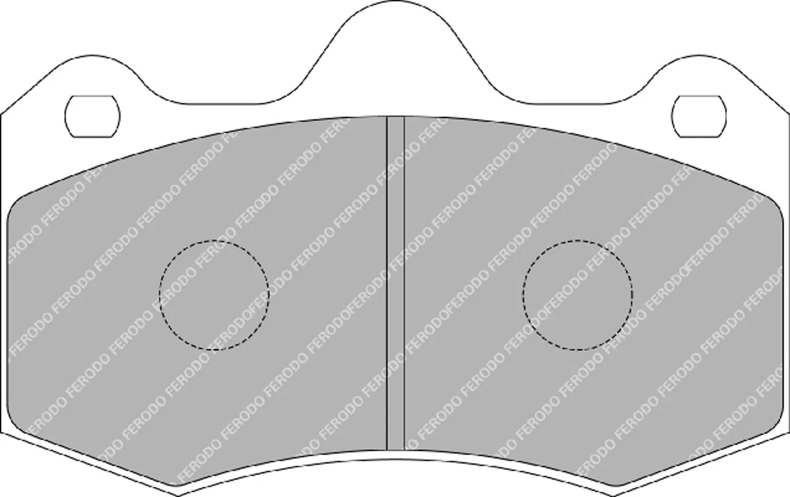 Ferodo FRP3083H DS2500 McLaren 540C, 600LT, 650S, & Select AP Caliper Brake Pads