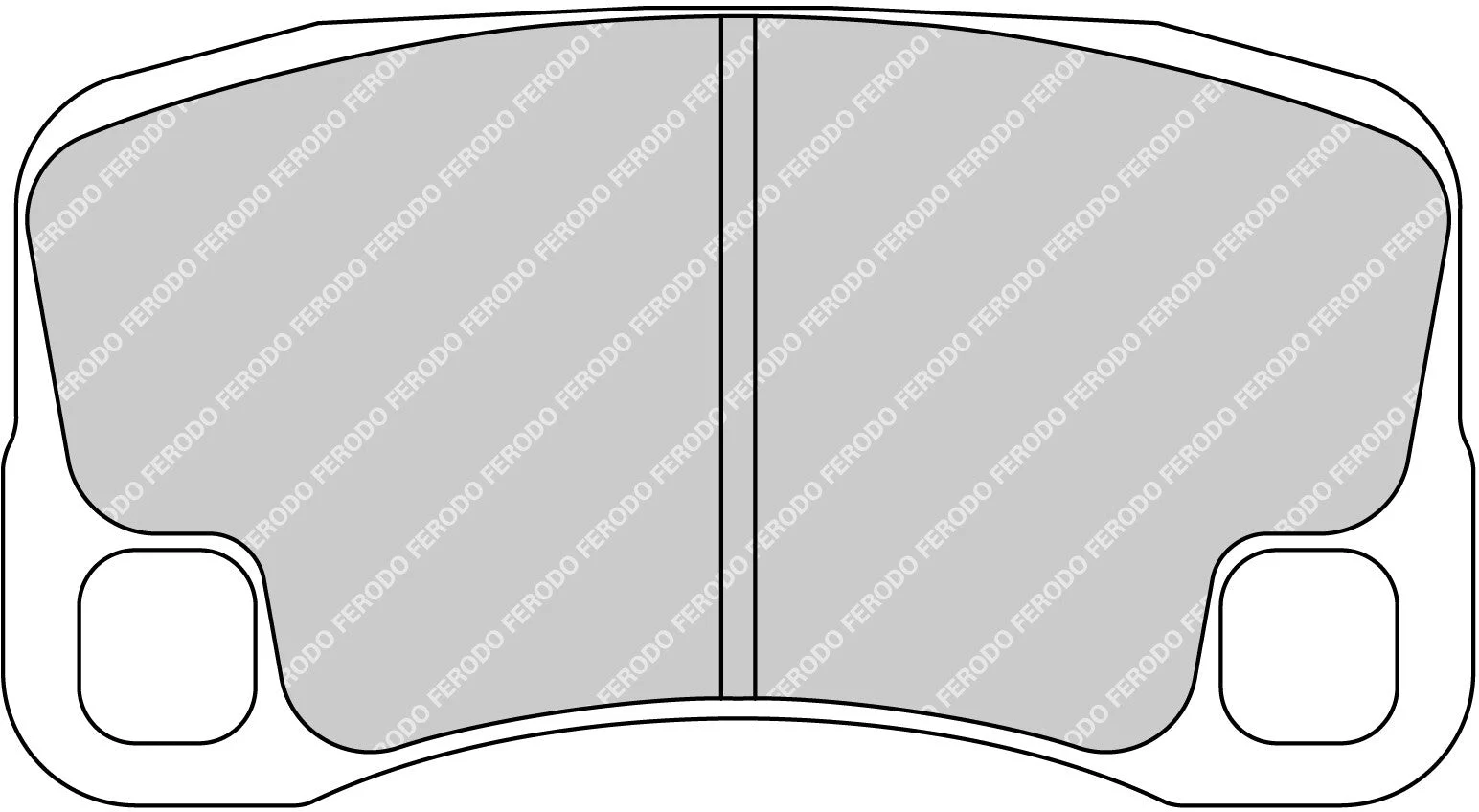 Ferodo FRP3143H DS2500 Porsche 997 GT2, GT2 RS, GT3, GT3 RS Rear Brake Pads