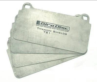 Girodisc Titanium Brake Pad Shields for Corvette C7 / C8 Z07