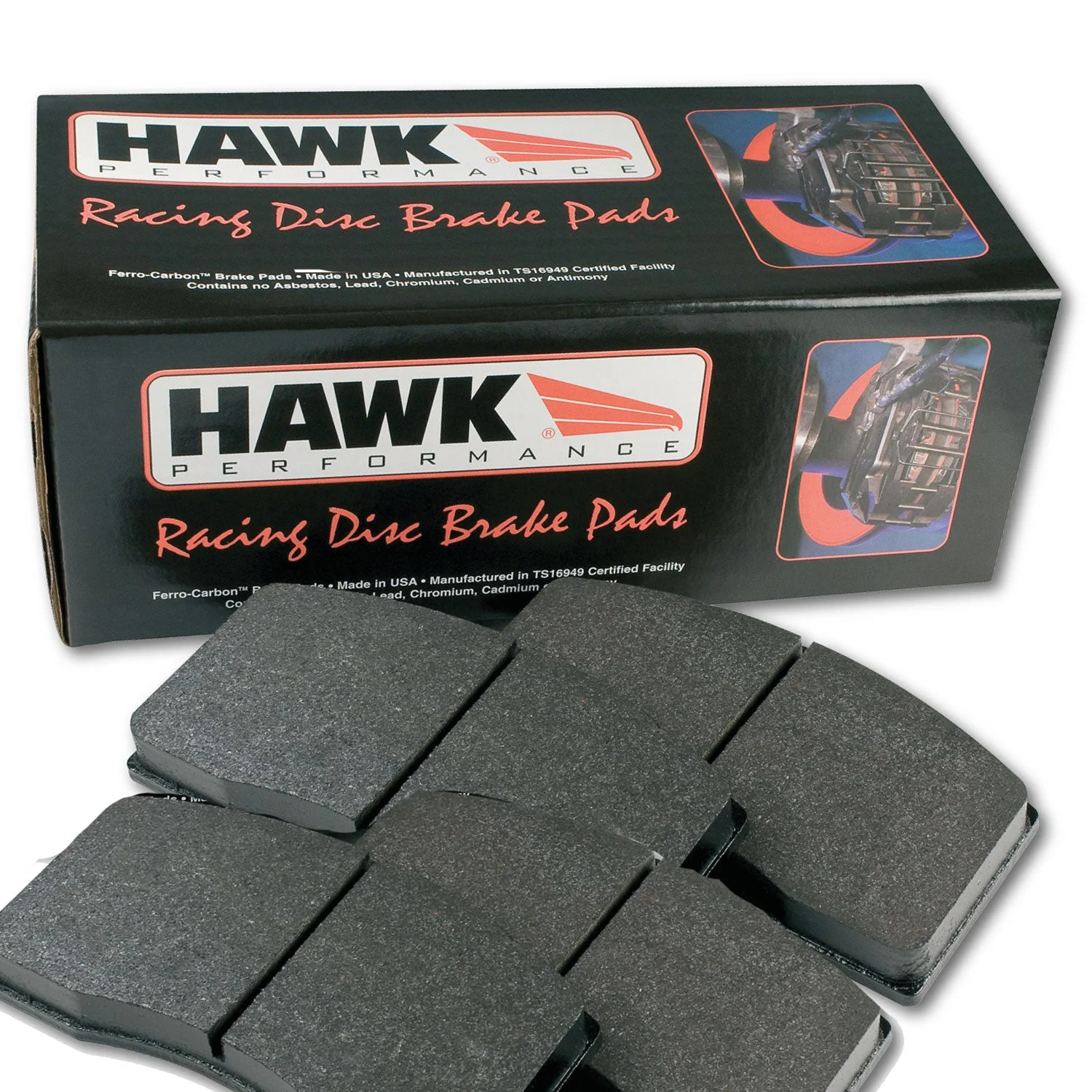 2011-2016 GT-R DBA Front Hawk Brake Pads