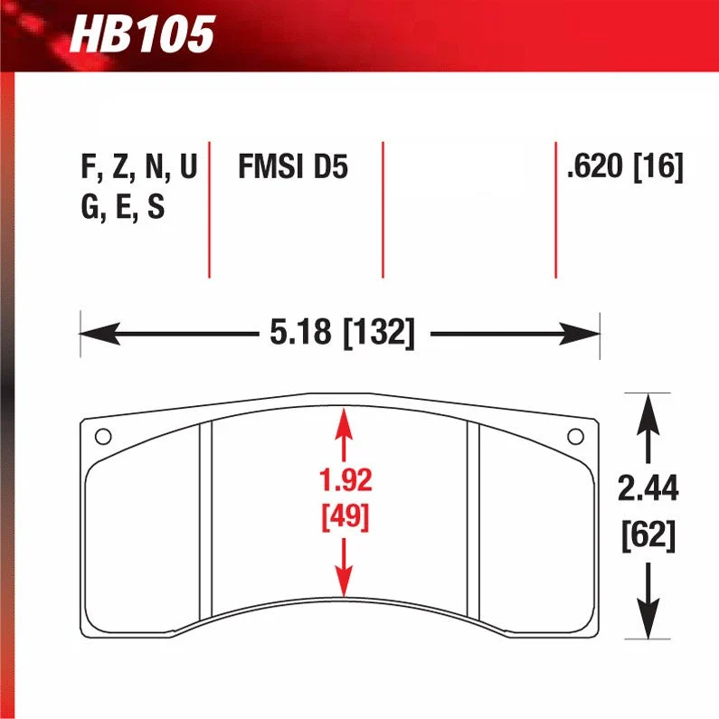 Hawk HPS B-Type Brake Pads