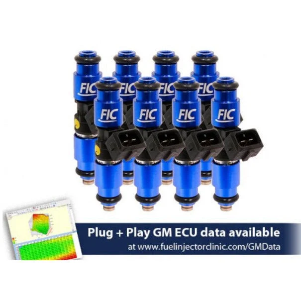 Fuel Injector Clinic 1200CC (130 LBS/HR AT 58 PSI FUEL PRESSURE) SET OF 8 INJECTORS FOR LS1/6 ENGINES (HIGH-Z)