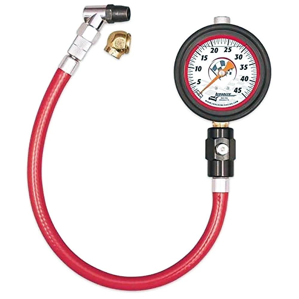 Longacre 2½” Liquid Filled Tire Gauge (0-45 psi)