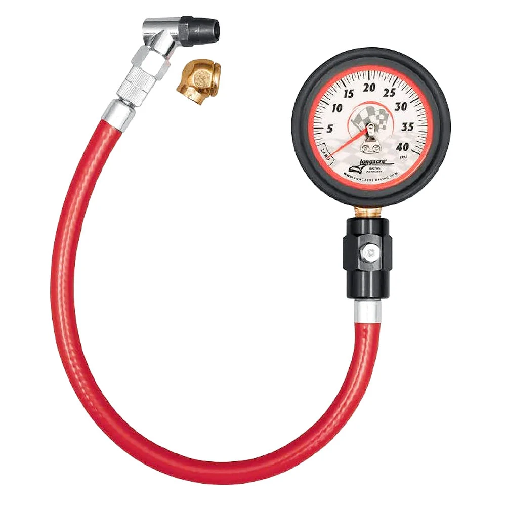 Longacre Deluxe 2½" Tire Gauge (0-40 psi)