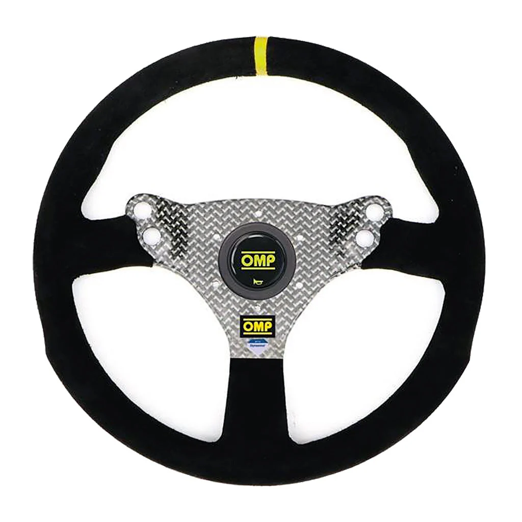 OMP 320 HYBRID S Flat Steering Wheel | Carbon Dyneema Suede