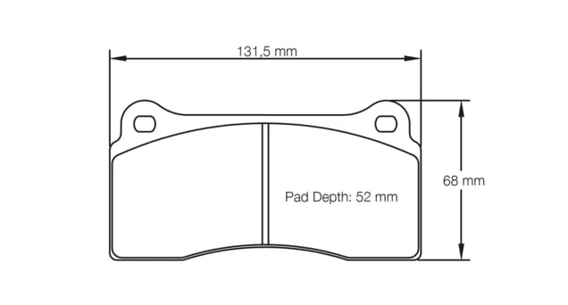 Pagid Racing Brake Pads No. 1287 (Front)