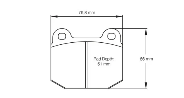 Pagid Racing Brake Pads No. 2593 (Front)