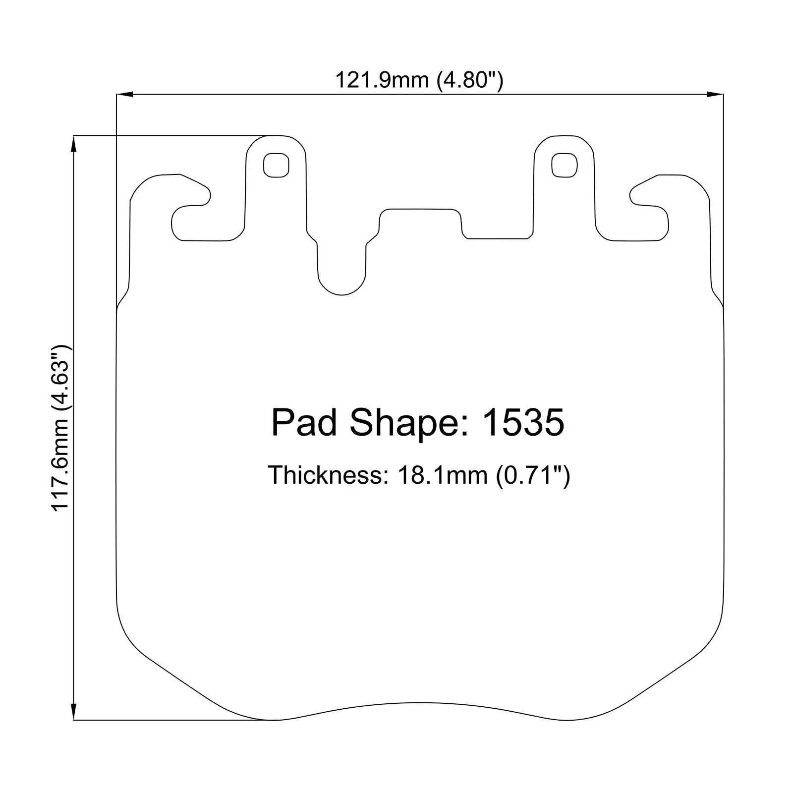 Winmax W-Series PBP 1535 Brake Pads for G42 M240i, G20 M340i, G22/G26 M440i Front
