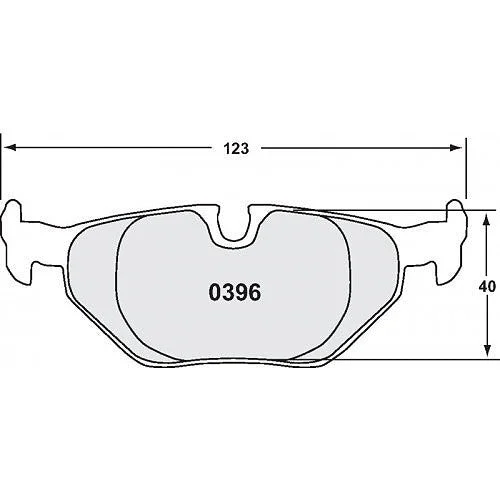 Performance Friction PFC Brake Pads 0396.XX.17.44 (Rear)