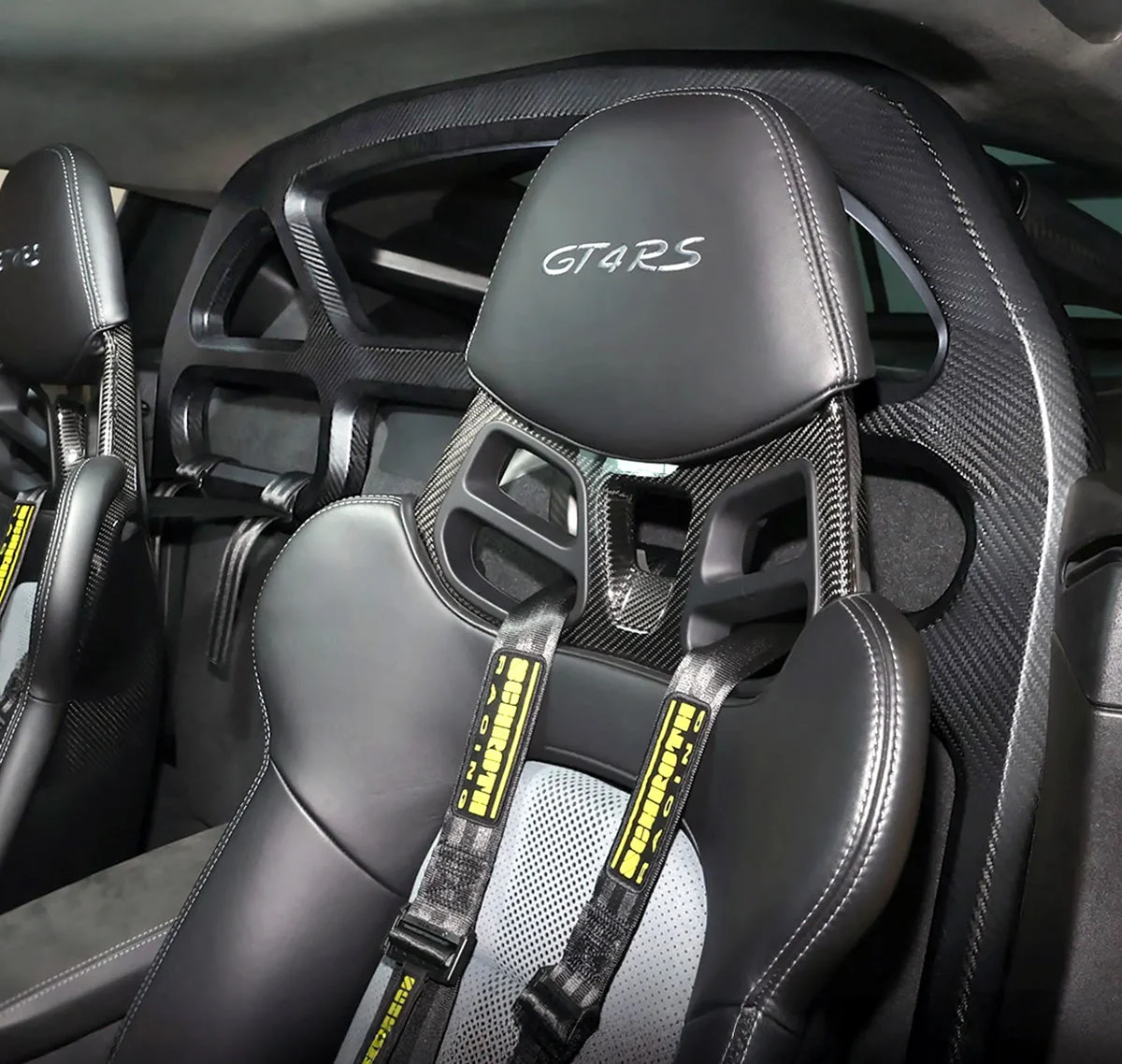 SilverRocket Dry Carbon Fiber Roll Bar for Porsche Cayman 718/981 | FIA Certified