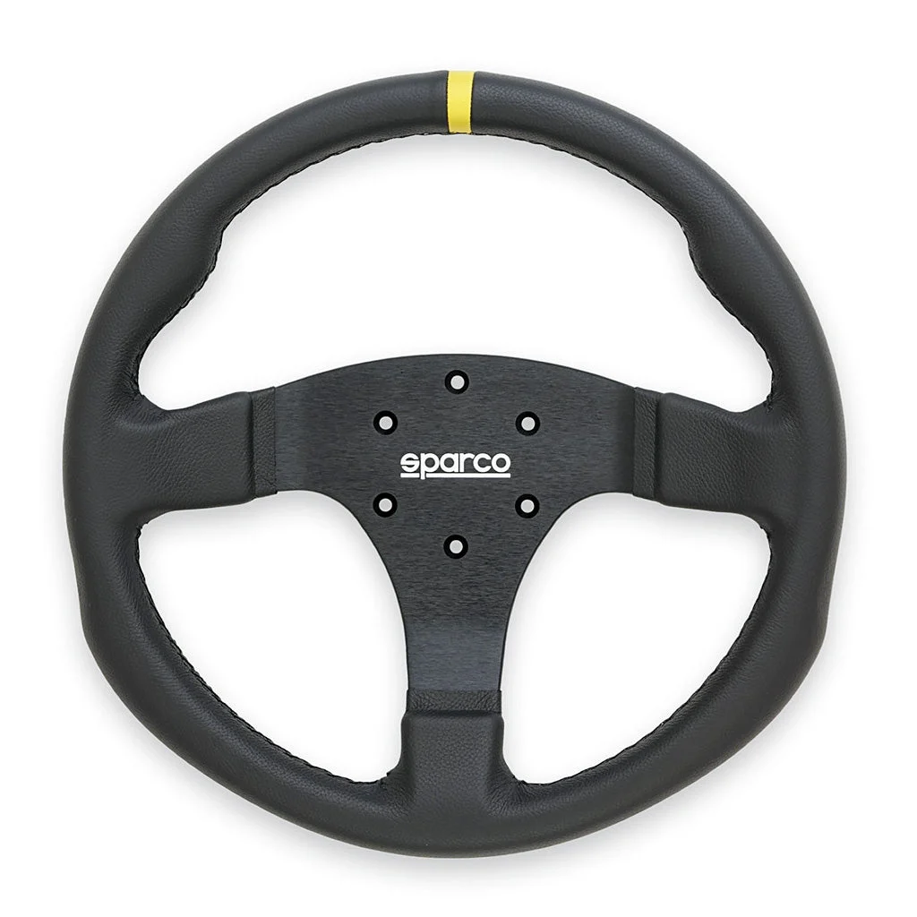 Sparco R330 Steering Wheel – 330mm Suede or Leather Racing Wheel