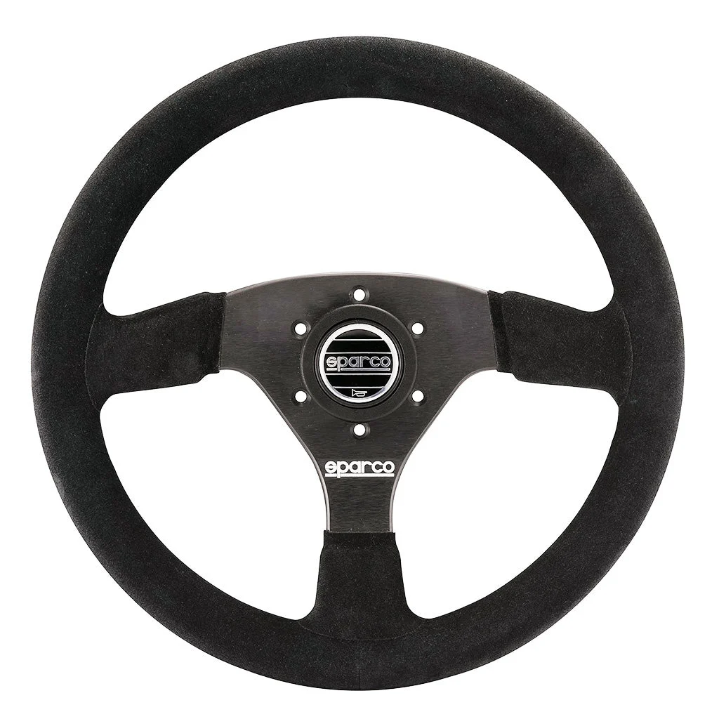 Sparco Competition R323 Steering Wheel – 330mm Suede Racing Wheel w/ 39mm Dish