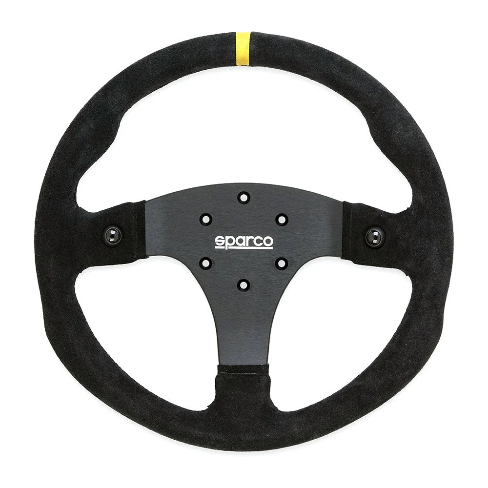 Sparco Competition R330B Steering Wheel – 330mm Suede or Leather with Push Buttons