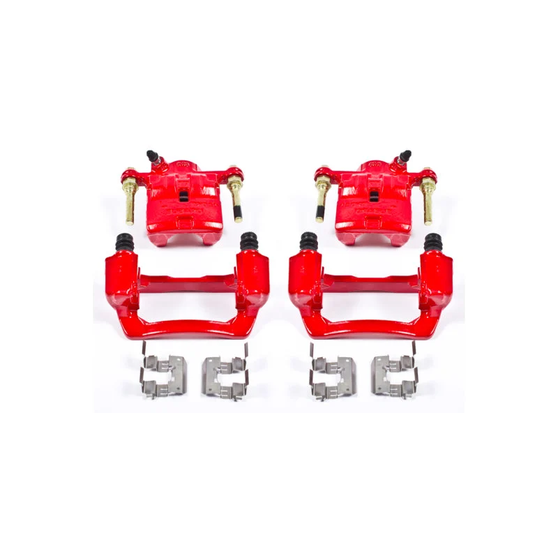 Power Stop 09-13 Subaru Forester Rear Red Calipers w/Brackets - Pair