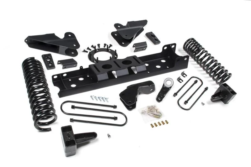 Zone Offroad 2019 Ram 3500 4.5in Radius Arm Brkt 3in Rr Block w/ Overload 6-Bolt T-Case Nitro Shocks