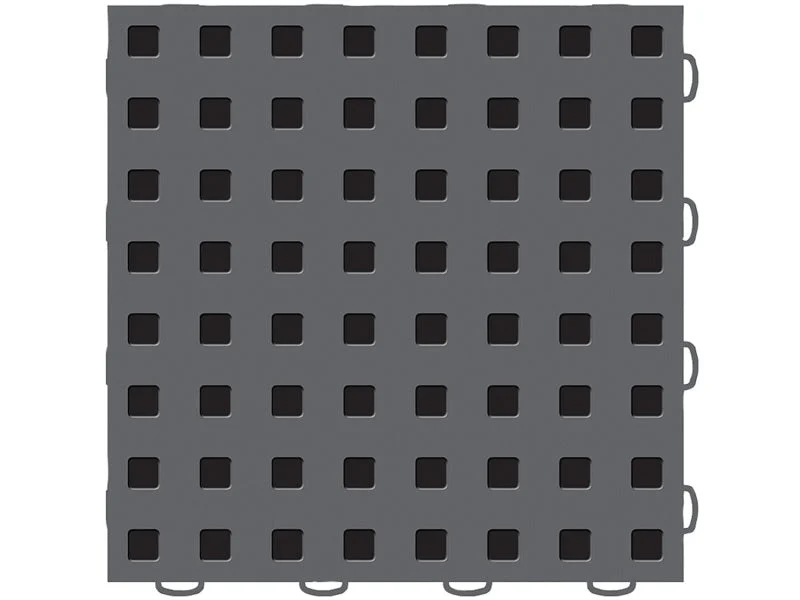 WeatherTech TechFloor - 12in X 12in Tiles - Dark Grey/Black **Order in Qtys of 10