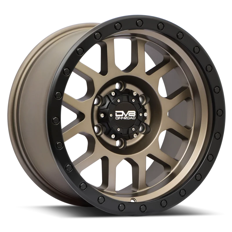 DV8 Offroad 883 Aluminum Beadlock Wheels 17x9 6x139.7 +0mm Matte Bronze