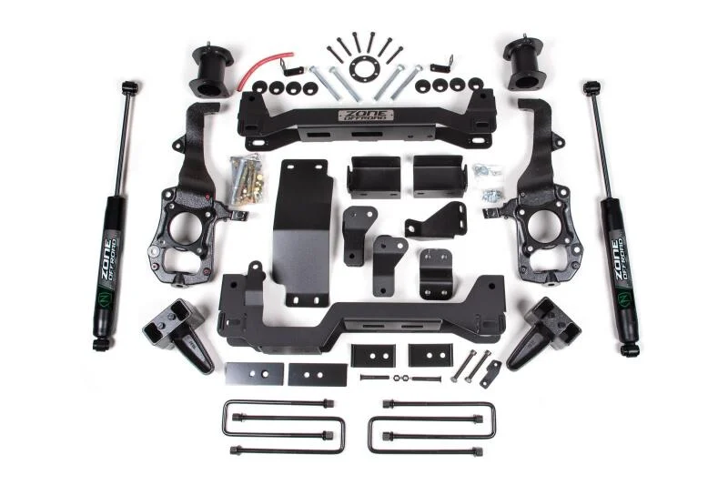 Zone Offroad 021 Ford F150 4in Front 2in Rear Suspension Lift System - Nitro Shocks