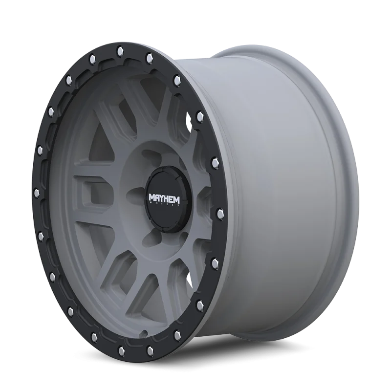 Mayhem 8304 Delta 17x9 / 5x139.7 BP / 0mm Offset / 108.1mm Hub Matte Gunmetal- Matte Black Lip Wheel