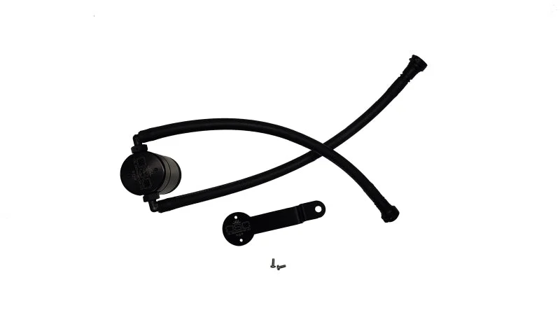 J&L 14-18 Chevy Silverado 1500 / 14-18 GMC Sierra 1500 4.3L V6 Oil Separator - Black Anodized