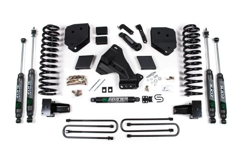 Zone Offroad 20-21 Ford F-250/F-350 6in Radius Arm Drop Suspension Lift System- Nitro Shocks - Gas