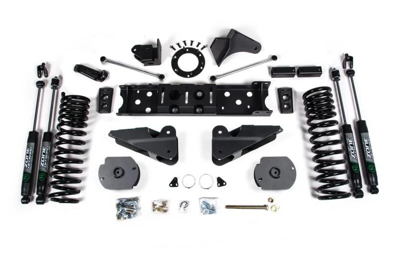 Zone Offroad 19-20 Ram 2500 4in Radius Arm Bracket - Gas - Nitro Shocks