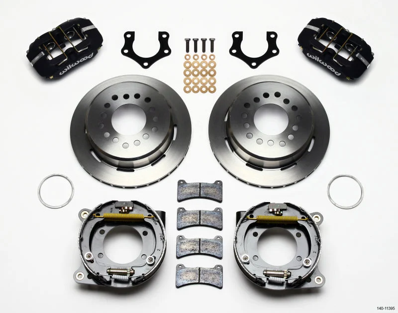 Wilwood Dynapro Low-Profile 11.00in P-Brake Kit Mopar/Dana 2.36in Off w/Snap Ring Brng