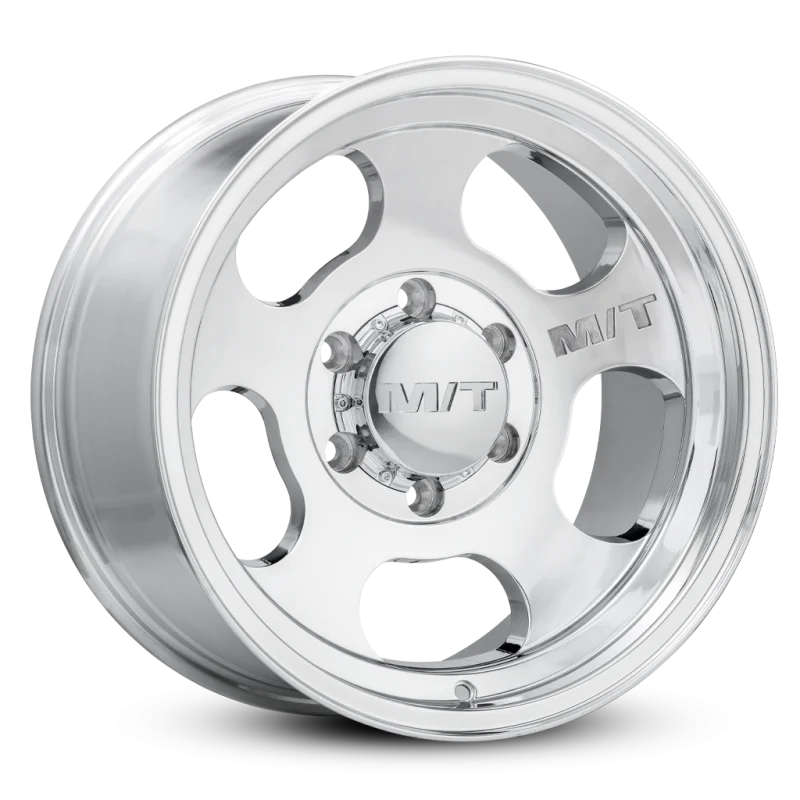 Mickey Thompson Canyon Polished Wheel - 15X8 5X4.5 BP 3.63in BS -22 Offset 78.1mm Bore