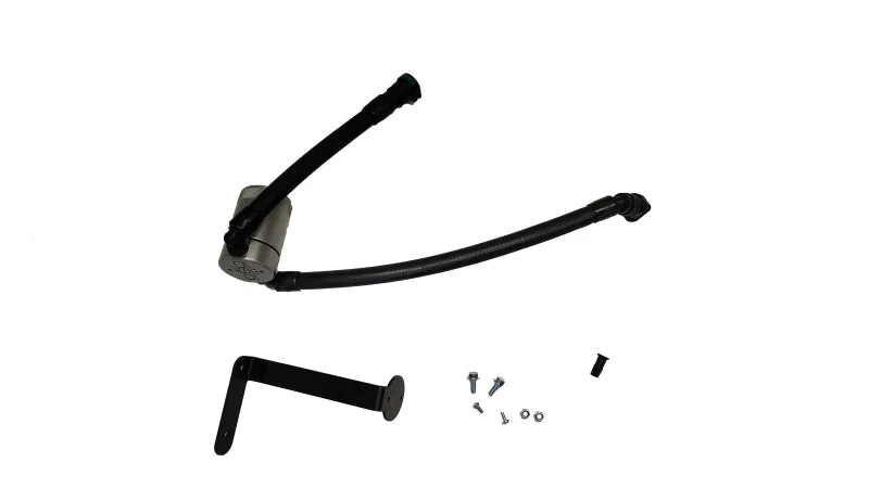 J&L 15-17 Ford F-150 5.0L Oil Separator 3.0 PCV Side - Clear Anodized