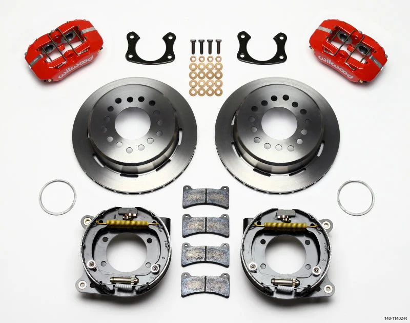 Wilwood Dynapro Low-Profile 11.00in P-Brake Kit - Red New Big Ford 2.36in Offset