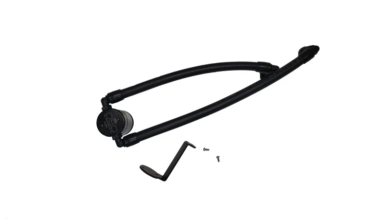 J&L 24-25 Ford Ranger 2.7L EcoBoost PCV Side Black Anodized