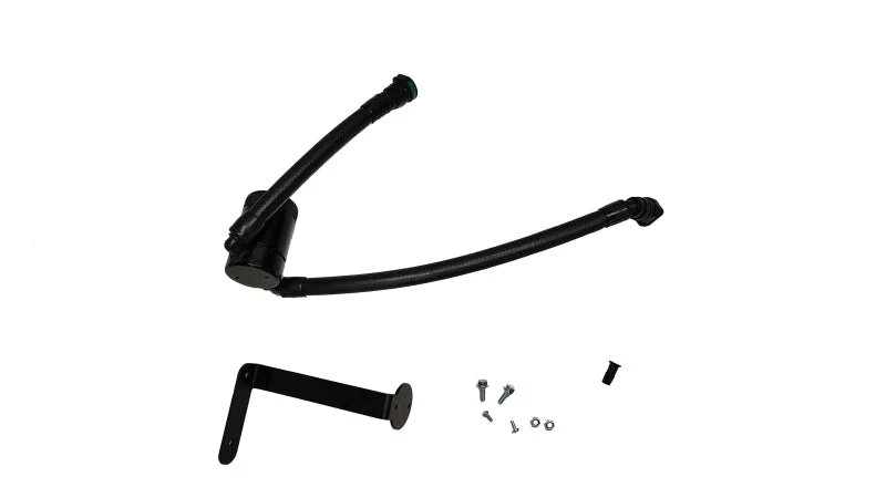 J&L 15-17 Ford F-150 5.0L Oil Separator 3.0 PCV Side - Black Anodized
