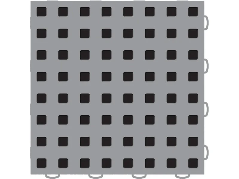 WeatherTech TechFloor - 12in X 12in Tiles - Grey/Black **Order in Qtys of 10
