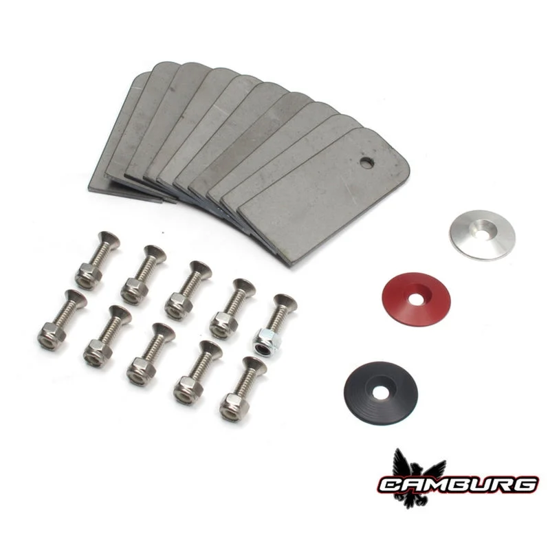 Camburg Gold Fender Washer 10 Pack (aluminum washer bolt body clip 1/8in. tab)